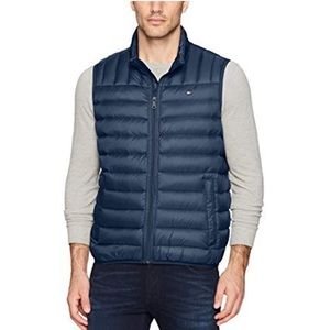 Tommy Hilfiger Men's Down Puffer Vest Navy